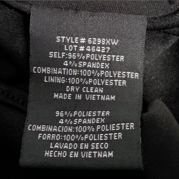 Xscape Formal Cocktail Dress Plus 20W Black Wedding Party Off Shoulder Feminine - Picture 11 of 12